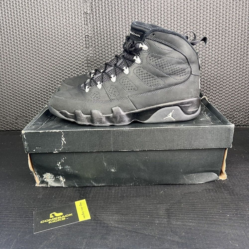 2015 Nike Air Jordan 9 IX Retro Anthracite Sneakers - Men’s Size 11 - 302370-013